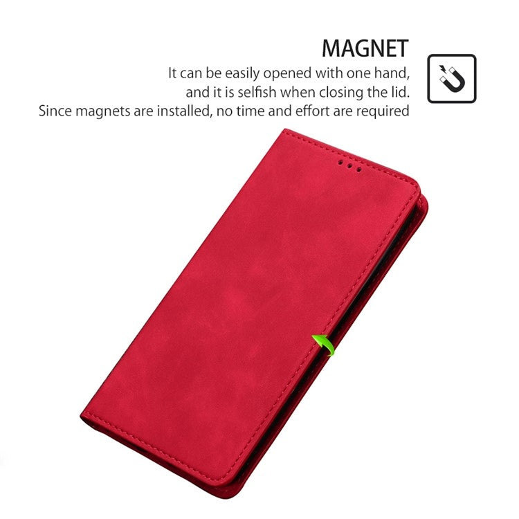For Xiaomi 14 Pro Skin Feel Magnetic Leather Phone Case(Red) - 14 Pro Cases by PMC TechLife | Online Shopping South Africa | PMC TechLife | Buy Now Pay Later Mobicred