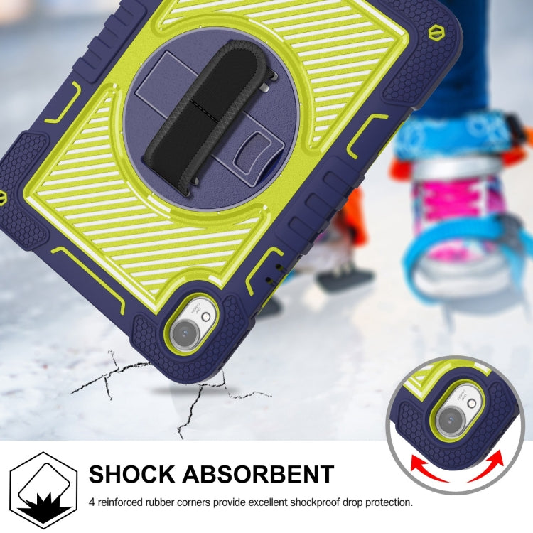 For Huawei MatePad 11.5 2023 360 Degree Rotation PC Contrast Silicone Tablet Case(Navy Blue + Yellow Green) - Huawei by PMC TechLife | Online Shopping South Africa | PMC TechLife | Buy Now Pay Later Mobicred