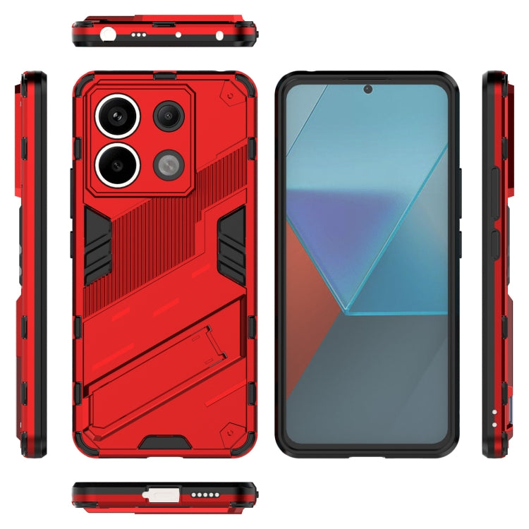 For Xiaomi Redmi Note 13 Pro+ Punk Armor 2 in 1 PC + TPU Phone Case(Red) - Note 13 Pro+ Cases by PMC TechLife | Online Shopping South Africa | PMC TechLife | Buy Now Pay Later Mobicred