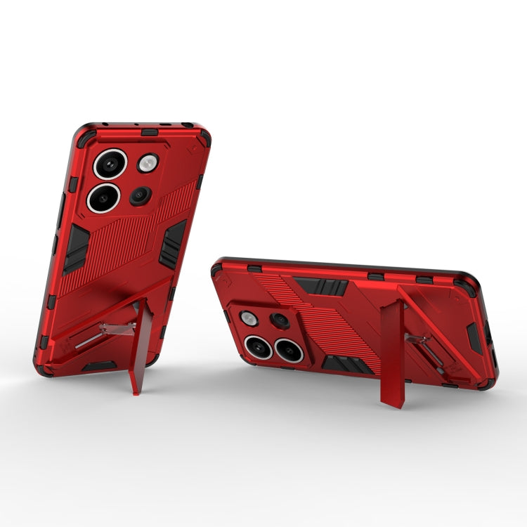 For Xiaomi Redmi Note 13 Pro+ Punk Armor 2 in 1 PC + TPU Phone Case(Red) - Note 13 Pro+ Cases by PMC TechLife | Online Shopping South Africa | PMC TechLife | Buy Now Pay Later Mobicred