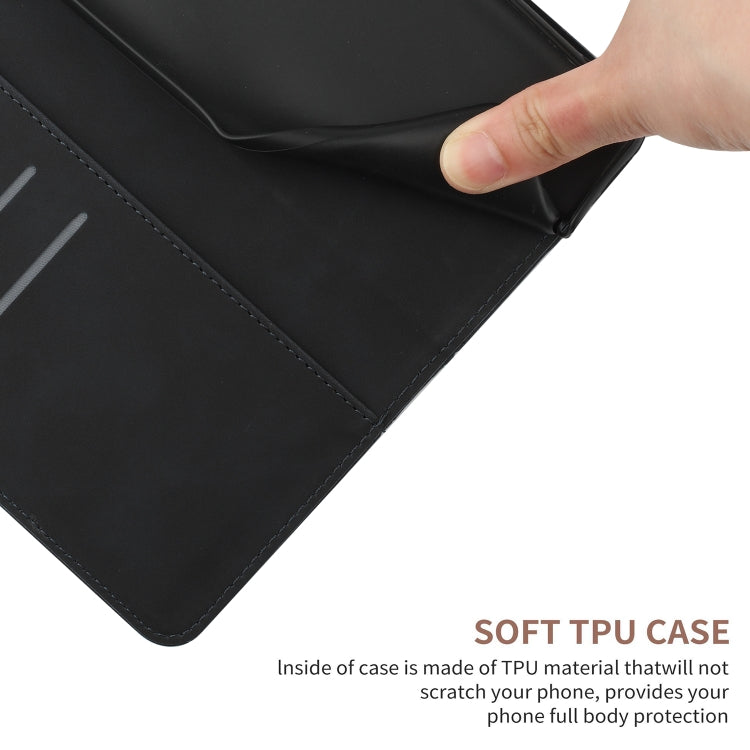 For Xiaomi Redmi 13C 4G Stitching Embossed Leather Phone Case(Black) - 13C Cases by PMC TechLife | Online Shopping South Africa | PMC TechLife