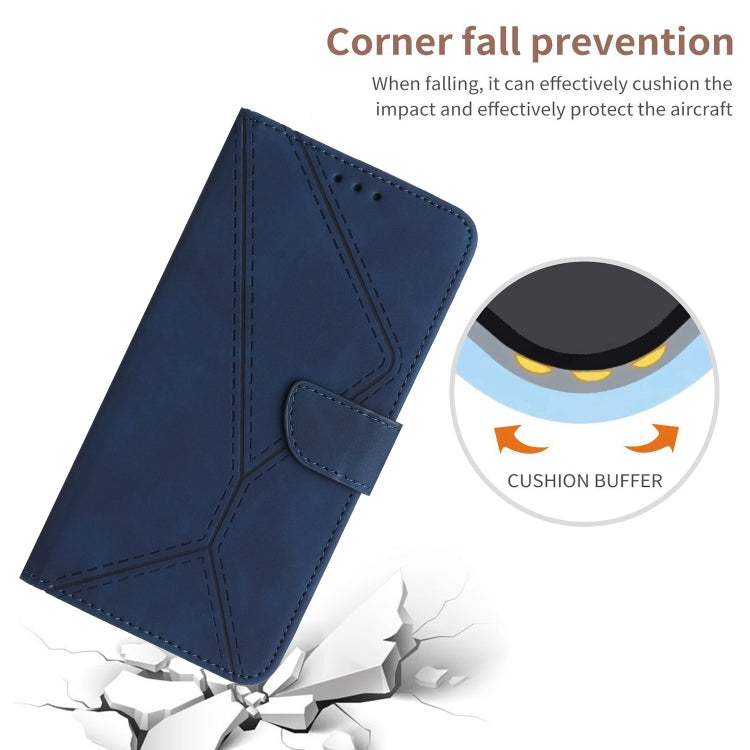 For Motorola Moto G 5G 2023 Stitching Embossed Leather Phone Case(Blue) - free shipping - PMC TechLife - Order now!
