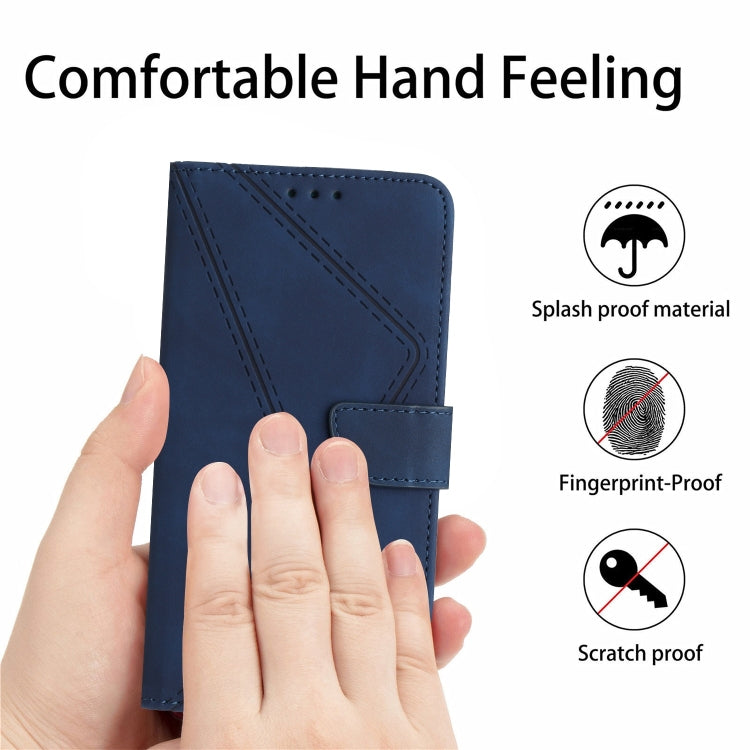 For Motorola Moto G 5G 2023 Stitching Embossed Leather Phone Case(Blue) - free shipping - PMC TechLife - Order now!