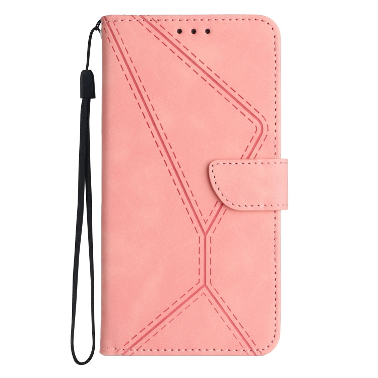 For Motorola Moto G Play 2023 Stitching Embossed Leather Phone Case(Pink) - free shipping - PMC TechLife - Order now!