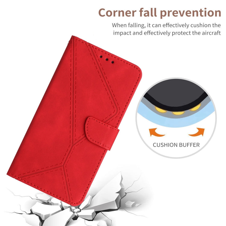 For Motorola Moto G Stylus 5G 2023 Stitching Embossed Leather Phone Case(Red) - free shipping - PMC TechLife - Order now!