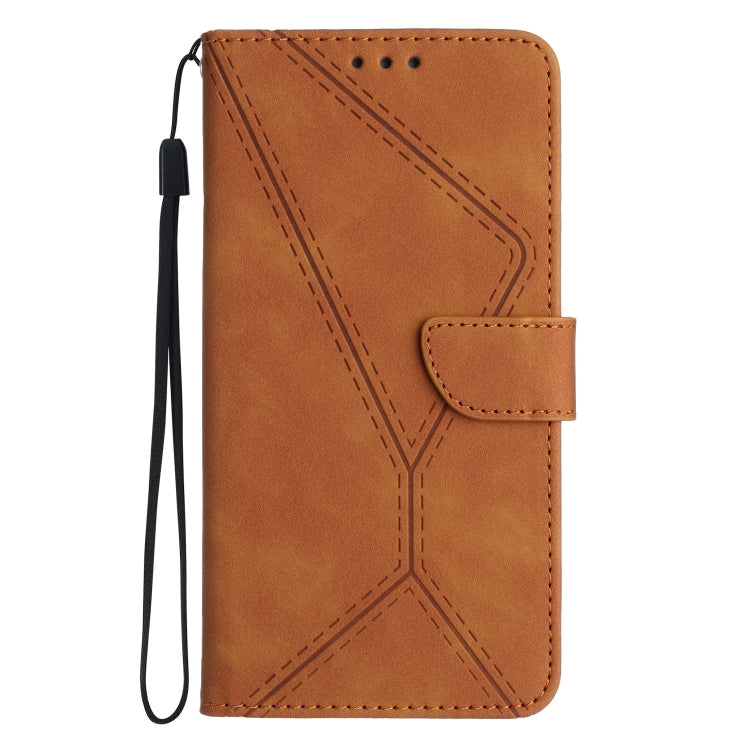 For Motorola Moto G52J Stitching Embossed Leather Phone Case(Brown) - free shipping - PMC TechLife - Order now!