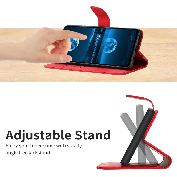 For Motorola Moto G84 Stitching Embossed Leather Phone Case(Red) - free shipping - PMC TechLife - Order now!