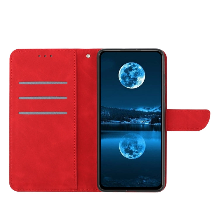 For Motorola Moto E14 Stitching Embossed Leather Phone Case(Red) - free shipping - PMC TechLife - Order now!