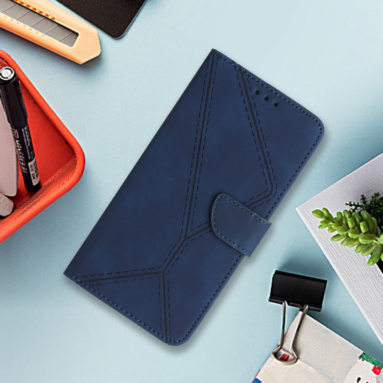 For Motorola Moto G85 5G Stitching Embossed Leather Phone Case(Blue) - free shipping - PMC TechLife - Order now!