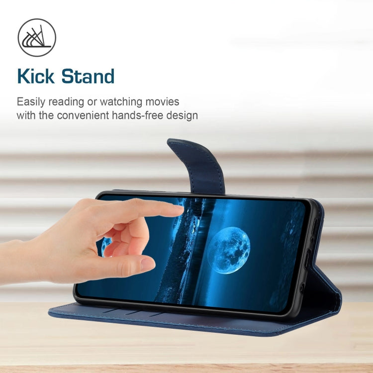 For Motorola Edge 50 5G Stitching Embossed Leather Phone Case(Blue) - free shipping - PMC TechLife - Order now!