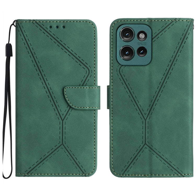 For Motorola Edge 50 Neo Stitching Embossed Leather Phone Case(Green) - free shipping - PMC TechLife - Order now!