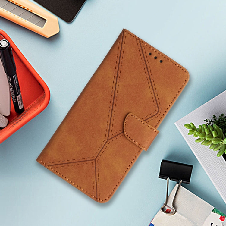 For Motorola Moto G Play 2025 Stitching Embossed Leather Phone Case(Brown) - free shipping - PMC TechLife - Order now!