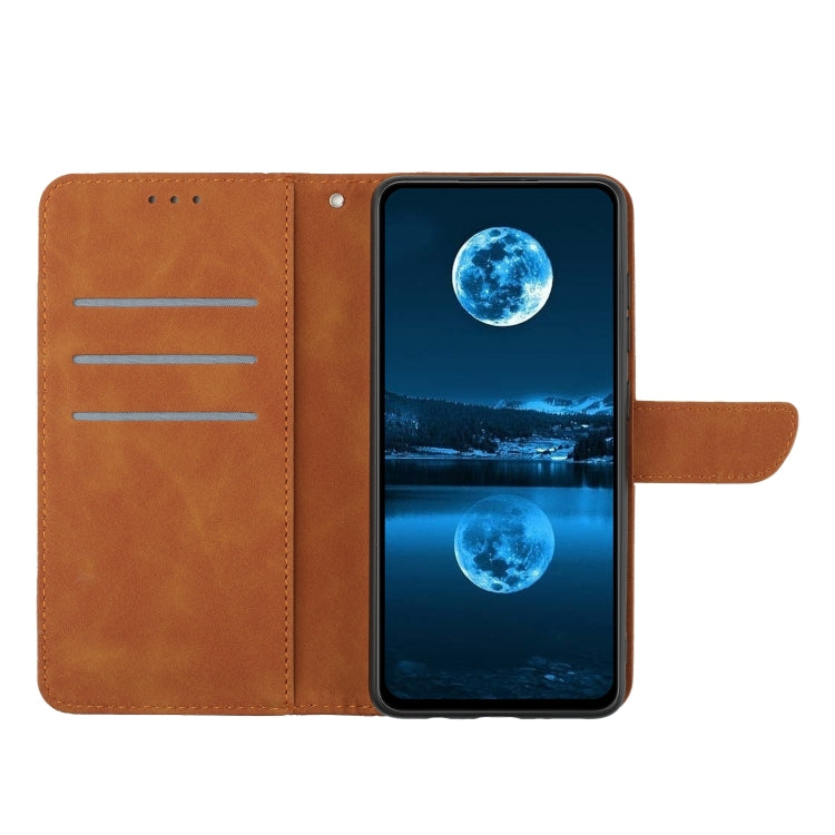 For Motorola Moto G Play 2025 Stitching Embossed Leather Phone Case(Brown) - free shipping - PMC TechLife - Order now!