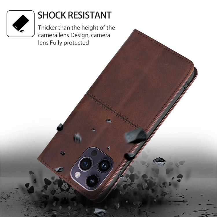 For Huawei Pura 70 Ultra 5G Cow Texture Magnetic Leather Phone Case(Dark Brown) - Huawei Cases by PMC Jewellery | Online Shopping South Africa | PMC Jewellery | Buy Now Pay Later Mobicred