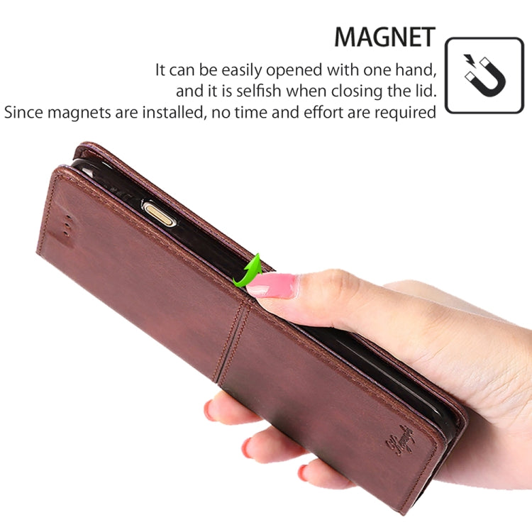 For Huawei Pura 70 Ultra 5G Cow Texture Magnetic Leather Phone Case(Dark Brown) - Huawei Cases by PMC Jewellery | Online Shopping South Africa | PMC Jewellery | Buy Now Pay Later Mobicred