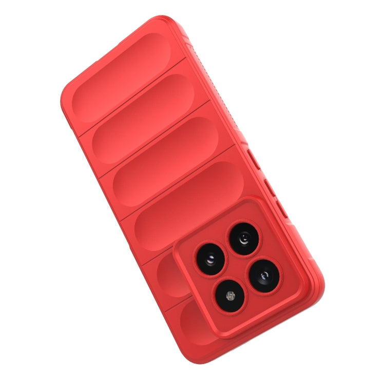 For Xiaomi 14 Pro 5G Magic Shield TPU + Flannel Phone Case(Red) - 14 Pro Cases by PMC TechLife | Online Shopping South Africa | PMC TechLife | Buy Now Pay Later Mobicred