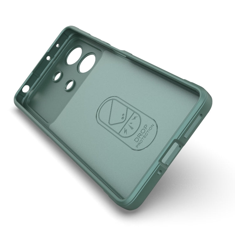 For Xiaomi Redmi Note 13R Pro 5G Magic Shield TPU + Flannel Phone Case(Wine Red) - Xiaomi Cases by PMC TechLife | Online Shopping South Africa | PMC TechLife | Buy Now Pay Later Mobicred