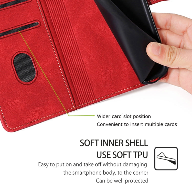 For Huawei Pura 70 5G Skin Feel Magnetic Buckle Leather Phone Case(Red) - free shipping - PMC Jewellery - Order now!