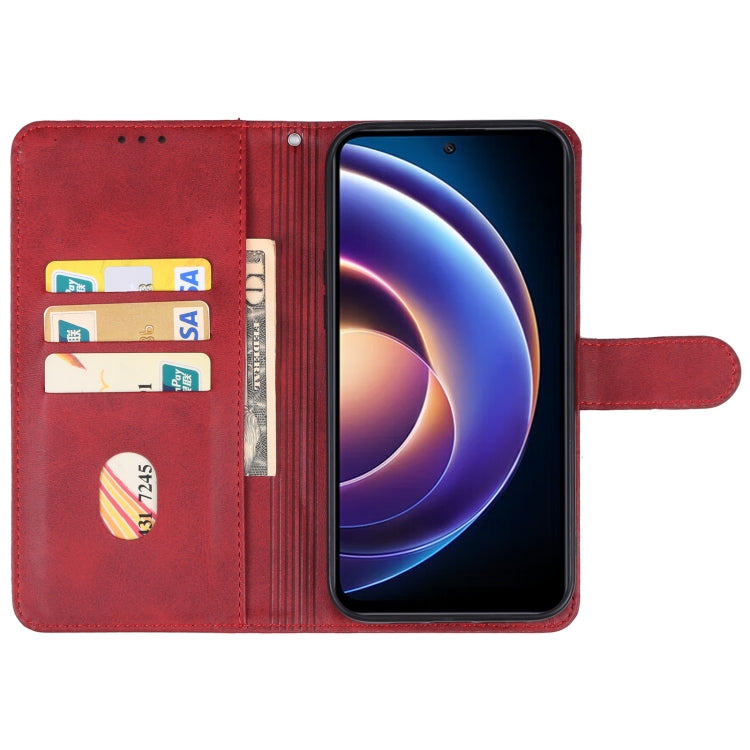 For Xiaomi Redmi Note 12R Leather Phone Case(Red) - free shipping - PMC TechLife - Order now!