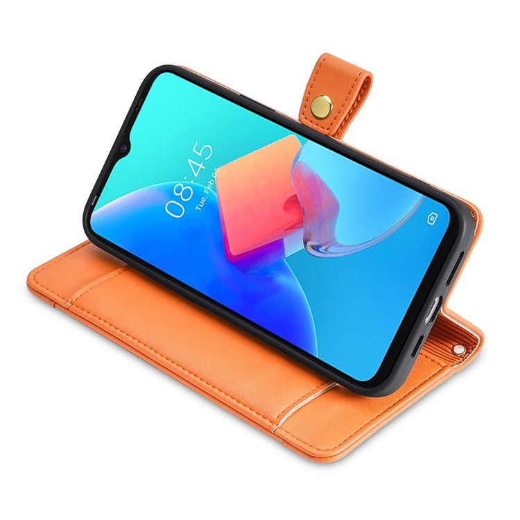 For Huawei nova 12i 4G Sheep Texture Cross-body Zipper Wallet Leather Phone Case(Orange) - Huawei Cases by PMC TechLife | Online Shopping South Africa | PMC TechLife | Buy Now Pay Later Mobicred
