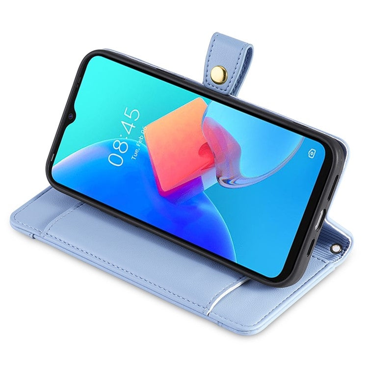 For Huawei nova 12i 4G Sheep Texture Cross-body Zipper Wallet Leather Phone Case(Blue) - Huawei Cases by PMC TechLife | Online Shopping South Africa | PMC TechLife | Buy Now Pay Later Mobicred