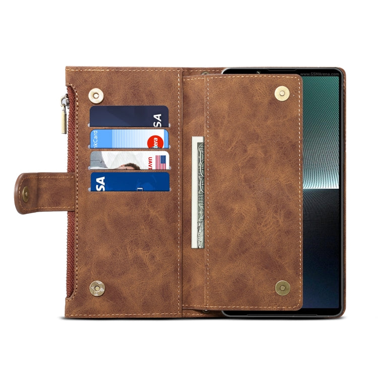 For Google Pixel 8 ESEBLE Retro Frosted RFID Flip Leather Phone Case(Brown) - Google Cases by ESEBLE | Online Shopping South Africa | PMC TechLife | Buy Now Pay Later Mobicred