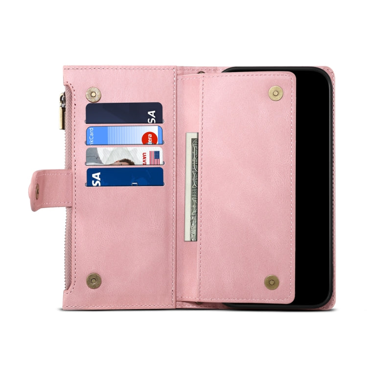 For Google Pixel 8 Pro ESEBLE Retro Frosted RFID Flip Leather Phone Case(Rose Gold) - Google Cases by ESEBLE | Online Shopping South Africa | PMC TechLife | Buy Now Pay Later Mobicred