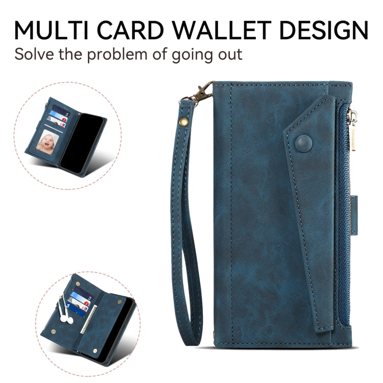 For Google Pixel 8 Pro ESEBLE Retro Frosted RFID Flip Leather Phone Case(Dark Green) - Google Cases by ESEBLE | Online Shopping South Africa | PMC TechLife | Buy Now Pay Later Mobicred