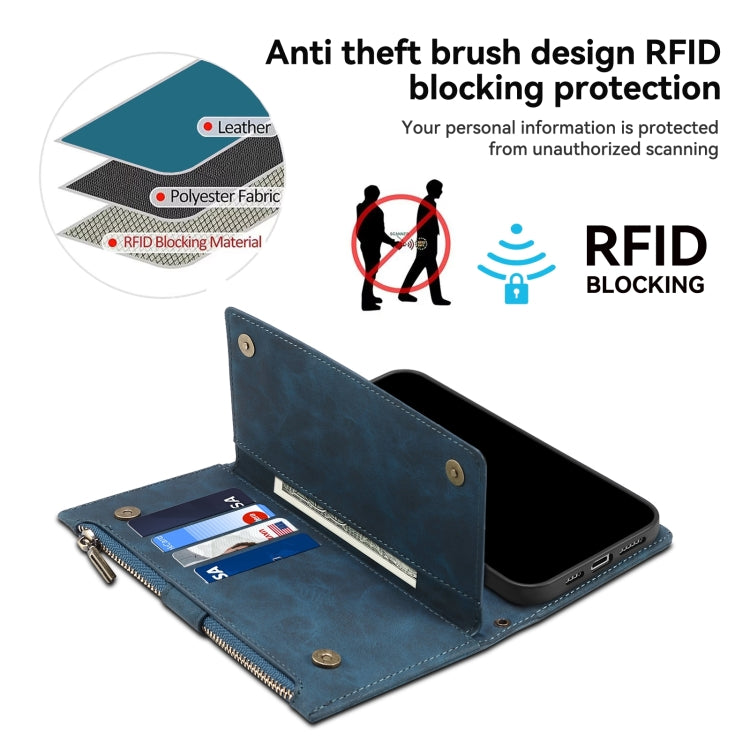 For Google Pixel 8A ESEBLE Retro Frosted RFID Flip Leather Phone Case(Dark Green) - Google Cases by ESEBLE | Online Shopping South Africa | PMC TechLife | Buy Now Pay Later Mobicred