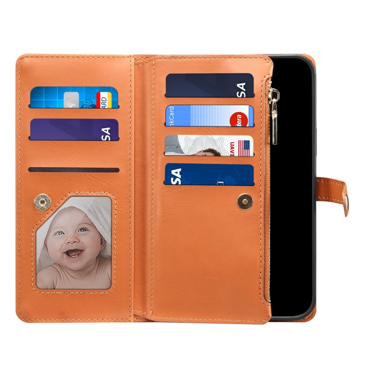 For Google Pixel 8 ESEBLE Star Series Lanyard Zipper Wallet RFID Leather Case(Brown) - free shipping - PMC TechLife - Order now!