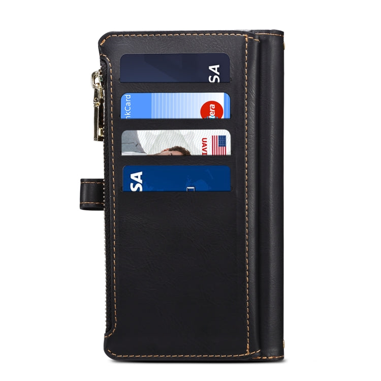 For Google Pixel 8 ESEBLE Star Series Lanyard Zipper Wallet RFID Leather Case(Black) - Google Cases by ESEBLE | Online Shopping South Africa | PMC TechLife | Buy Now Pay Later Mobicred