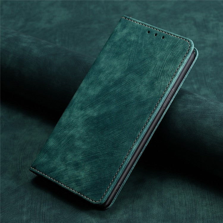 For Huawei Pura 70 RFID Anti-theft Brush Magnetic Leather Phone Case(Green) - free shipping - PMC Jewellery - Order now!