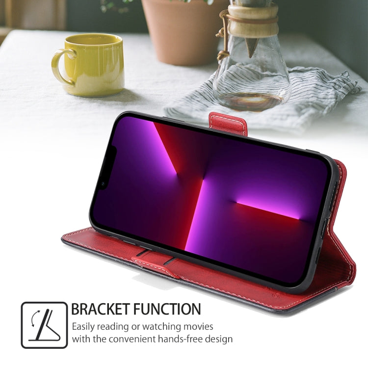 For Huawei Pura 70 5G Contrast Color Side Buckle Leather Phone Case(Red + Black) - Huawei Cases by PMC Jewellery | Online Shopping South Africa | PMC Jewellery | Buy Now Pay Later Mobicred