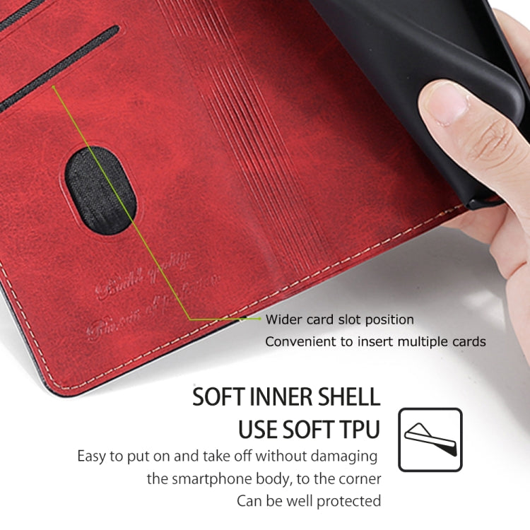 For Huawei Pura 70 5G Contrast Color Side Buckle Leather Phone Case(Red + Black) - Huawei Cases by PMC Jewellery | Online Shopping South Africa | PMC Jewellery | Buy Now Pay Later Mobicred