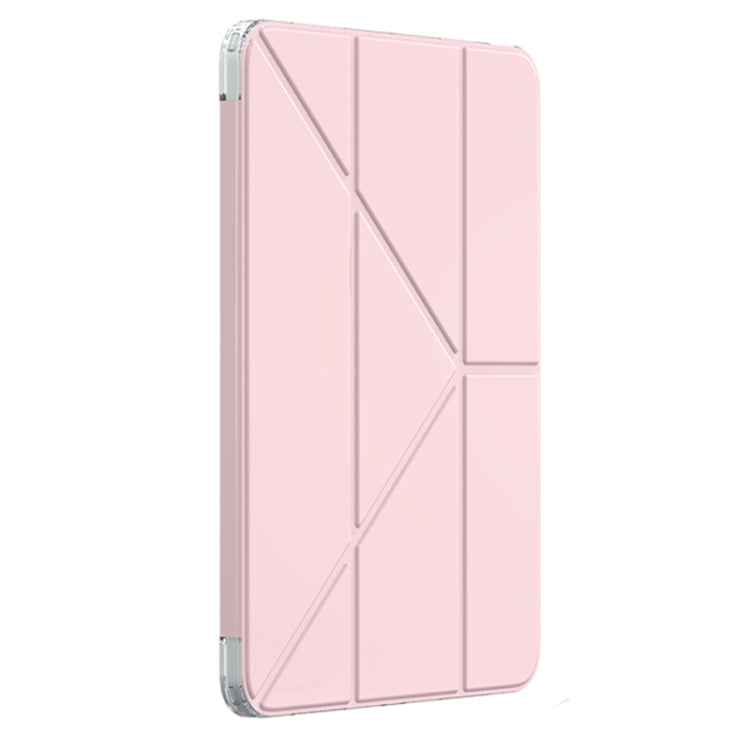 For iPad Air 11 2025 / 2024 Mutural Deformation Stand Smart Leather Tablet Case(Pink) - free shipping - PMC TechLife - Order now!
