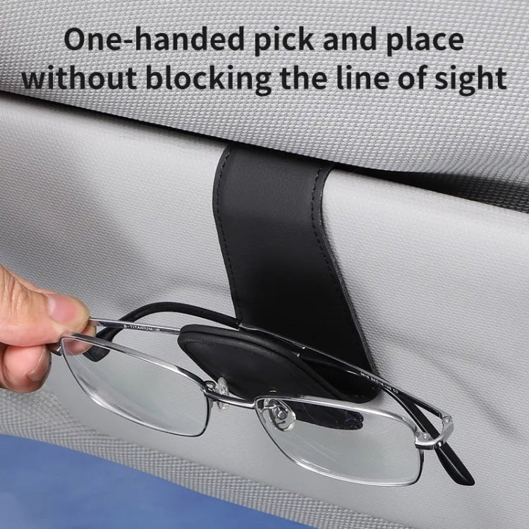 Car Sun Visor Glasses Holder Multifunctional Card Clip Storage Rack(Pink) - Sunglasses & Glasses Clips by PMC TechLife | Online Shopping South Africa | PMC TechLife | Buy Now Pay Later Mobicred