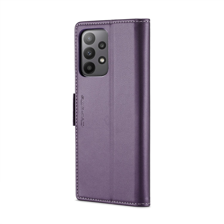 For Samsung Galaxy A23 CaseMe 023 Butterfly Buckle Litchi Texture RFID Anti-theft Leather Phone Case(Pearly Purple) - free shipping - PMC TechLife - Order now!