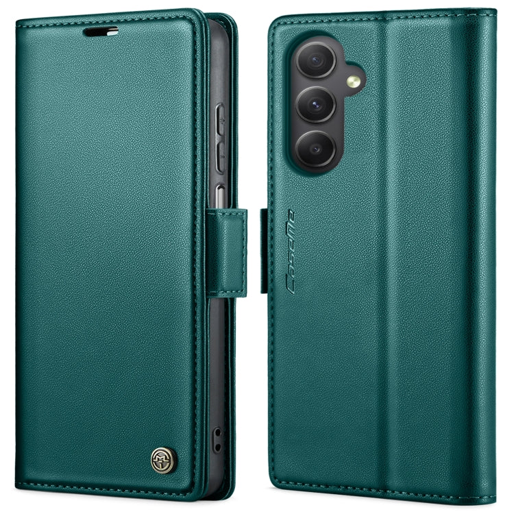 For Samsung Galaxy A34 5G CaseMe 023 Butterfly Buckle Litchi Texture RFID Anti-theft Leather Phone Case(Pearly Blue) - free shipping - PMC TechLife - Order now!