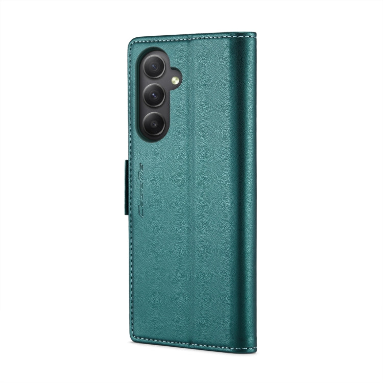 For Samsung Galaxy A34 5G CaseMe 023 Butterfly Buckle Litchi Texture RFID Anti-theft Leather Phone Case(Pearly Blue) - free shipping - PMC TechLife - Order now!