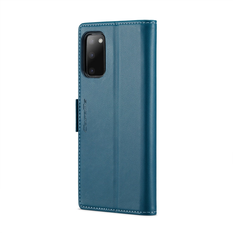 For Samsung Galaxy S20 CaseMe 023 Butterfly Buckle Litchi Texture RFID Anti-theft Leather Phone Case(Blue) - free shipping - PMC TechLife - Order now!