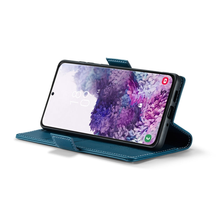 For Samsung Galaxy S20 CaseMe 023 Butterfly Buckle Litchi Texture RFID Anti-theft Leather Phone Case(Blue) - free shipping - PMC TechLife - Order now!