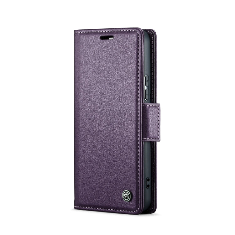 For Samsung Galaxy S22 5G CaseMe 023 Butterfly Buckle Litchi Texture RFID Anti-theft Leather Phone Case(Pearly Purple) - free shipping - PMC TechLife - Order now!