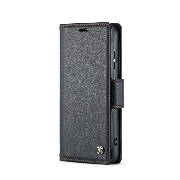 For Samsung Galaxy S23+ 5G CaseMe 023 Butterfly Buckle Litchi Texture RFID Anti-theft Leather Phone Case(Black) - free shipping - PMC TechLife - Order now!