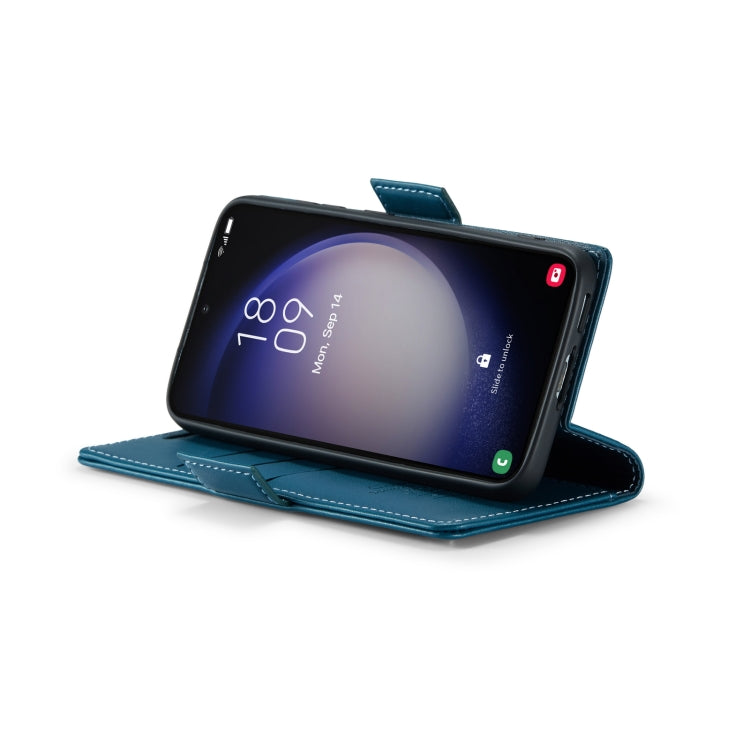 For Samsung Galaxy S23+ 5G CaseMe 023 Butterfly Buckle Litchi Texture RFID Anti-theft Leather Phone Case(Blue) - free shipping - PMC TechLife - Order now!