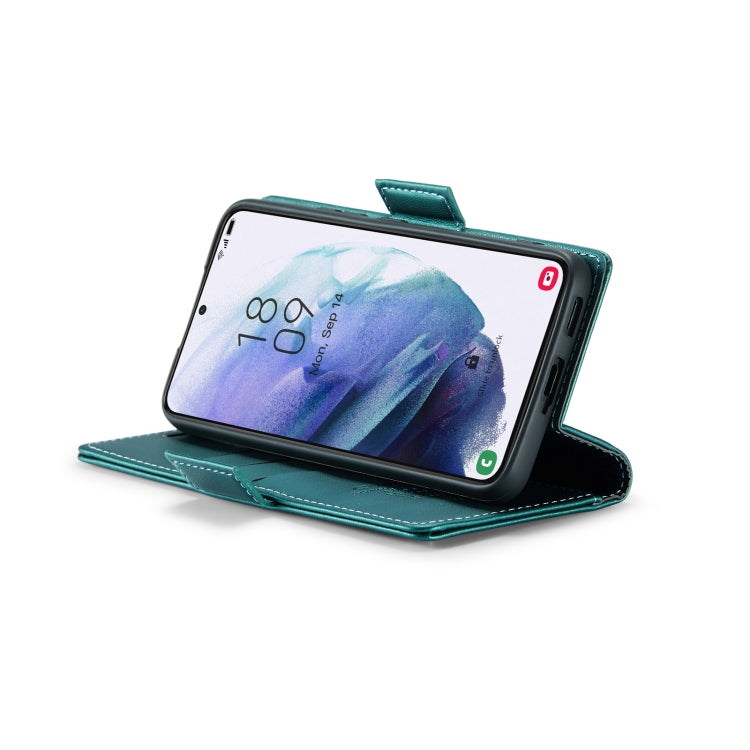 For Samsung Galaxy S21+ 5G CaseMe 023 Butterfly Buckle Litchi Texture RFID Anti-theft Leather Phone Case(Pearly Blue) - free shipping - PMC TechLife - Order now!