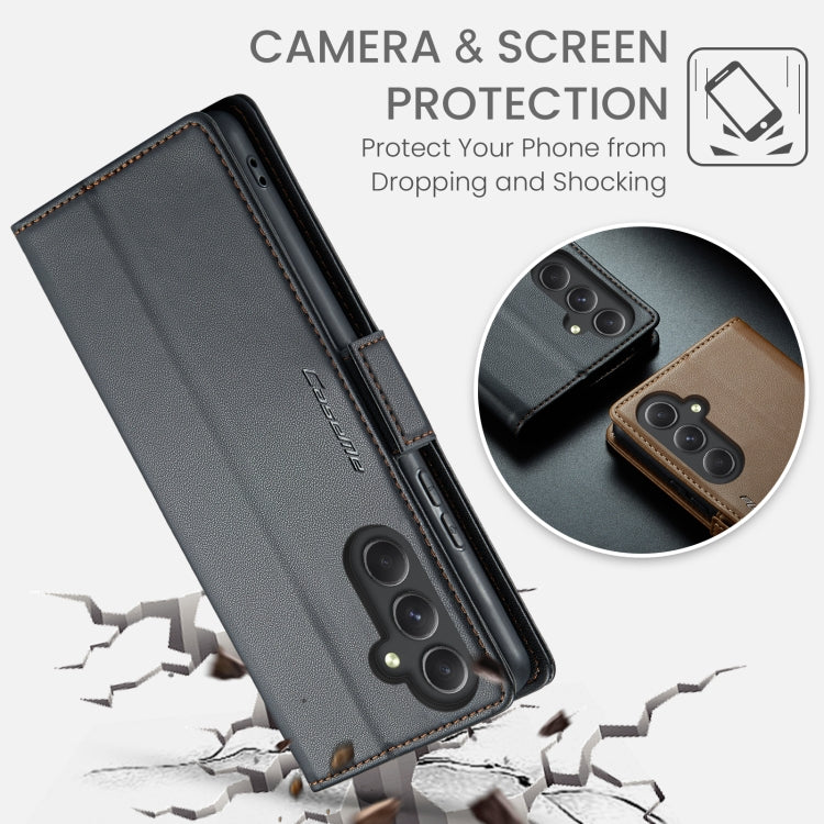 For Samsung Galaxy A54 5G CaseMe 023 Butterfly Buckle Litchi Texture RFID Anti-theft Leather Phone Case(Black) - Galaxy Phone Cases by CaseMe | Online Shopping South Africa | PMC Jewellery | Buy Now Pay Later Mobicred