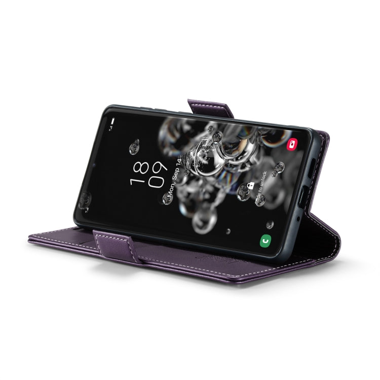 For Samsung Galaxy S20 Ultra CaseMe 023 Butterfly Buckle Litchi Texture RFID Anti-theft Leather Phone Case(Pearly Purple) - Galaxy Phone Cases by CaseMe | Online Shopping South Africa | PMC Jewellery | Buy Now Pay Later Mobicred