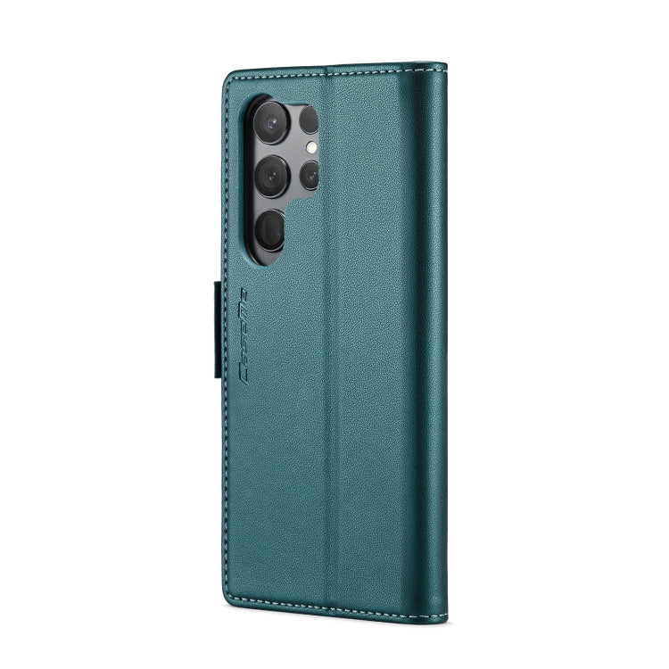For Samsung Galaxy S24 Ultra CaseMe 023 Butterfly Buckle Litchi Texture RFID Anti-theft Leather Phone Case(Pearly Blue) - free shipping - PMC TechLife - Order now!