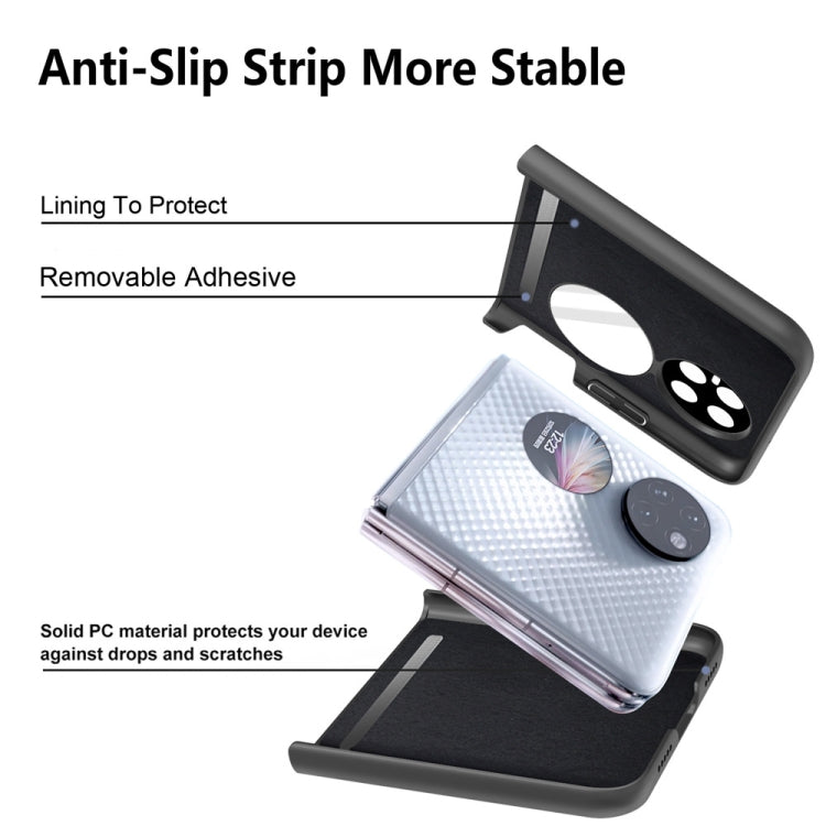 For Huawei P50 Pocket  Litchi Texture PU Shockproof Phone Case(Black) - Huawei Cases by PMC TechLife | Online Shopping South Africa | PMC TechLife | Buy Now Pay Later Mobicred