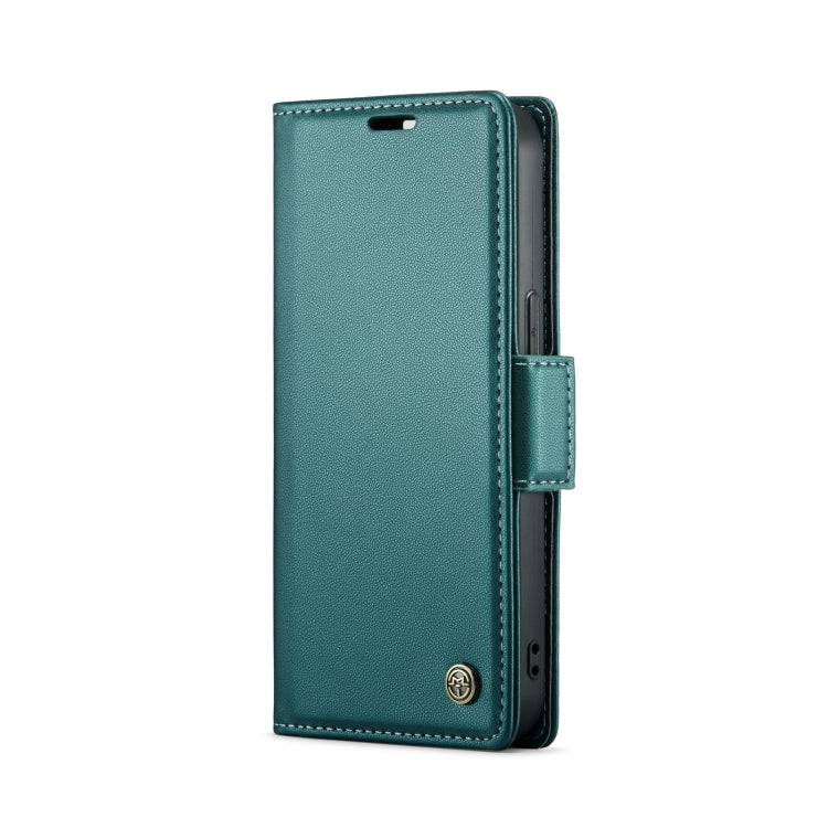 For iPhone 14 CaseMe 023 Butterfly Buckle Litchi Texture RFID Anti-theft Leather Phone Case(Pearly Blue) - iPhone 14 Cases by CaseMe | Online Shopping South Africa | PMC TechLife | Buy Now Pay Later Mobicred
